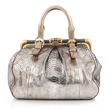 Oscar de la Renta Larrabee Doctor Bag Python
