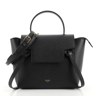 Celine Belt Bag Textured Leather Nano