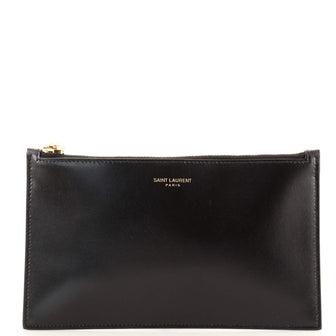 Saint Laurent Zip Pouch Leather Mini