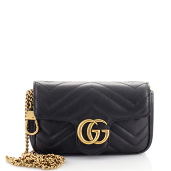 Gucci GG Marmont Flap Bag Matelasse Leather Super Mini