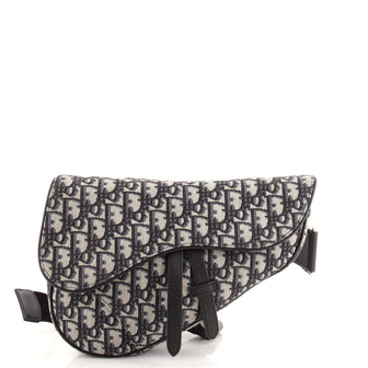 Christian Dior Saddle Crossbody Bag Oblique Canvas