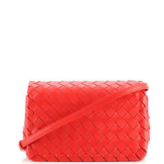 Bottega Veneta Convertible Flap Shoulder Bag Intrecciato Nappa Small