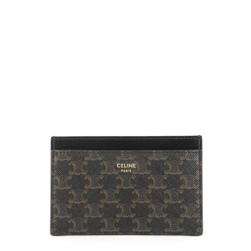 Celine Card Holder Triomphe Coated Canvas