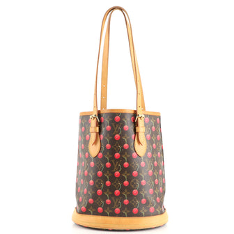 Louis Vuitton Bucket Bag Limited Edition Monogram Cerises