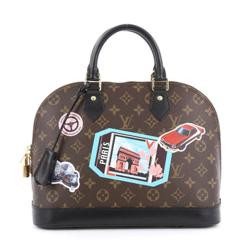 Louis Vuitton Alma Handbag Limited Edition World Tour Monogram Canvas PM