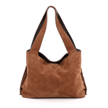 The Row Duplex Hobo Suede with Fringe