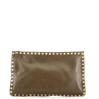 Valentino Rockstud Pouch Leather Large