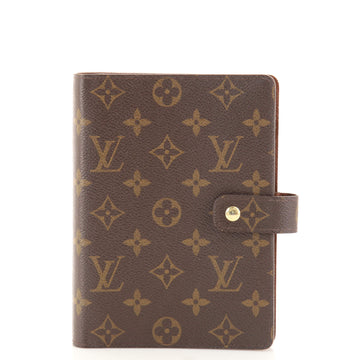 Louis Vuitton Ring Agenda Cover Monogram Canvas MM