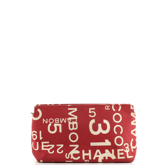 Chanel 31 Rue Cambon Toiletry Pouch Printed Canvas Medium