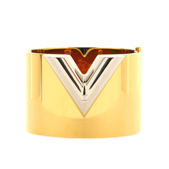 Louis Vuitton Essential V Metal Bangle Gold