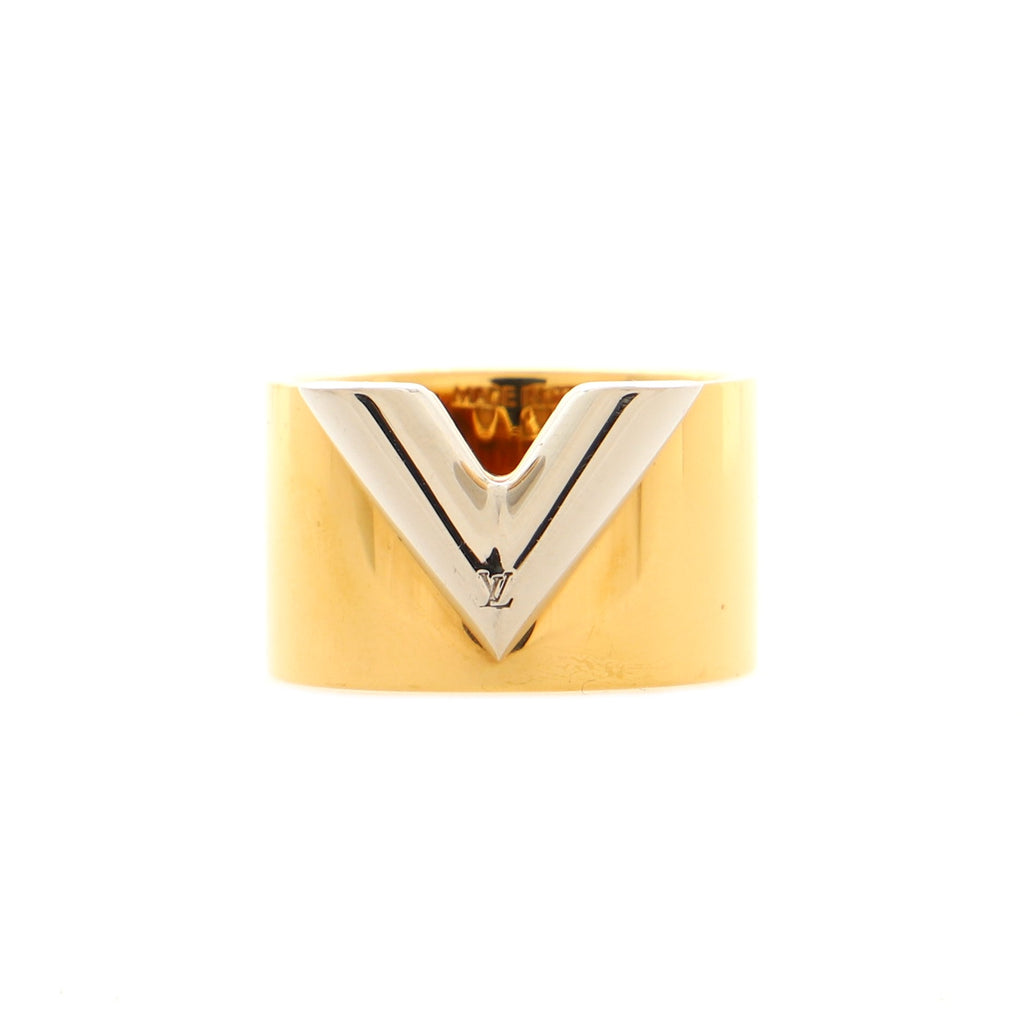 Louis Vuitton Essential V Ring Metal Gold 1642015
