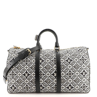 Louis Vuitton Keepall Bandouliere Bag Limited Edition Since 1854 Monogram Jacquard 45