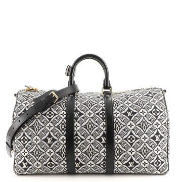 Louis Vuitton Keepall Bandouliere Bag Limited Edition Since 1854 Monogram Jacquard 45