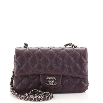 Chanel Classic Single Flap Bag Quilted Caviar Mini