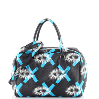 Prada Inside Bauletto Bag Printed Vitello Daino Medium