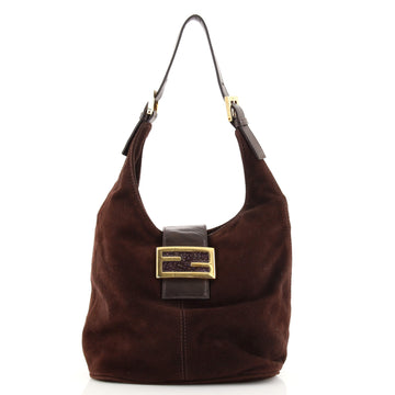 Fendi Shoulder Bag Suede Medium