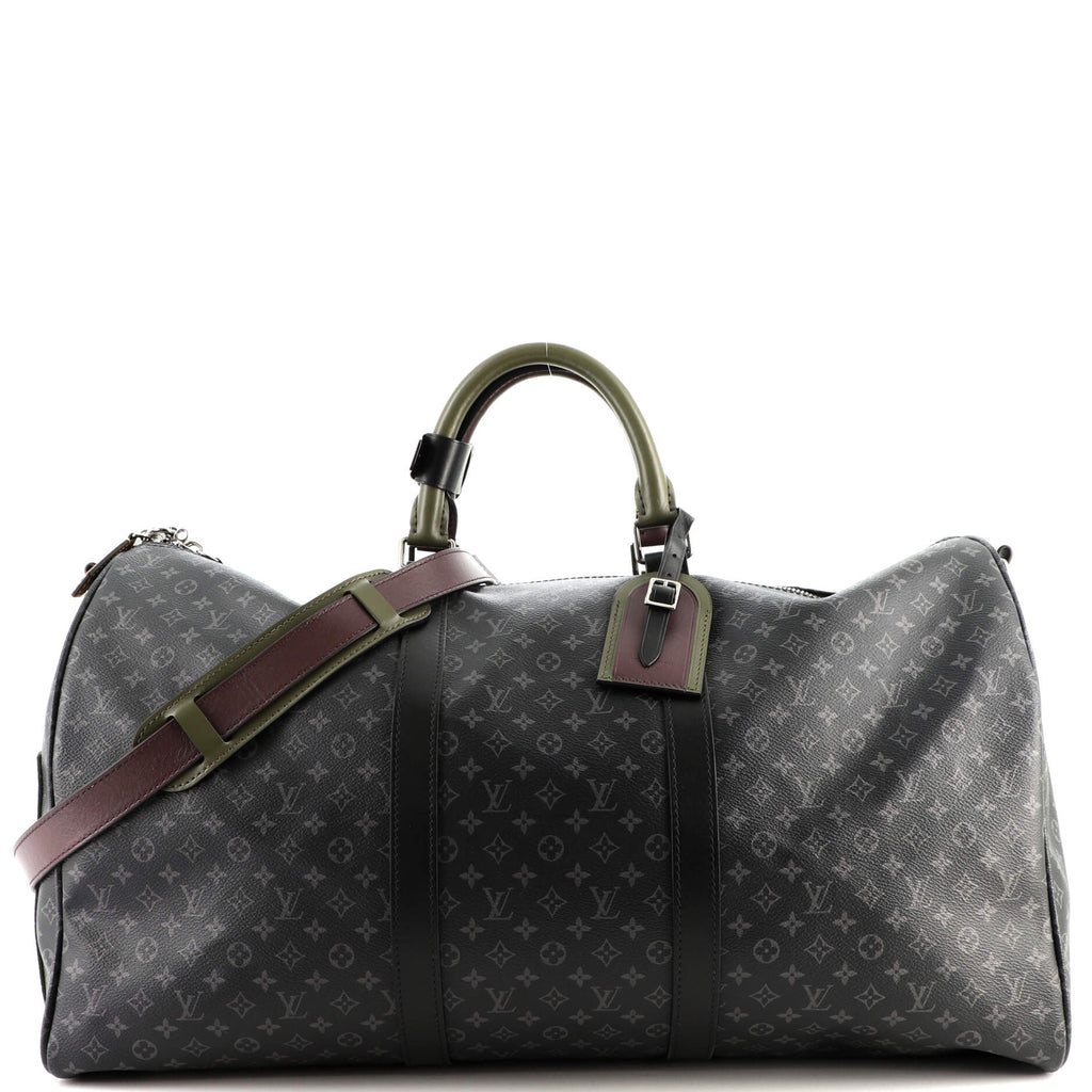 Louis Vuitton Keepall Bandouliere Bag Limited Edition Patchwork Monogram  Eclipse