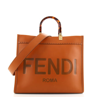 Fendi Sunshine Shopper Tote Leather Medium