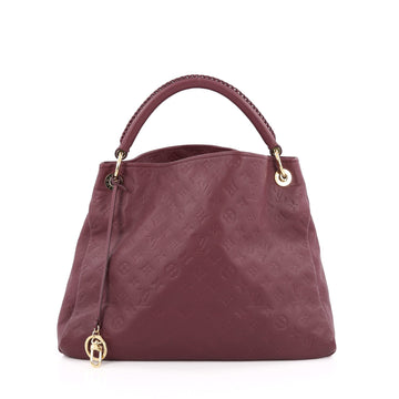 Louis Vuitton Artsy Handbag Monogram Empreinte Leather MM purple