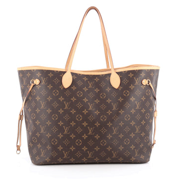 Louis Vuitton Neverfull Tote Monogram Canvas GM Brown 1643401