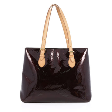 Louis Vuitton Brentwood Handbag Monogram Vernis red