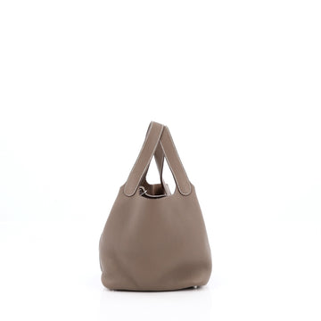 Hermes Picotin Handbag Clemence PM neutral