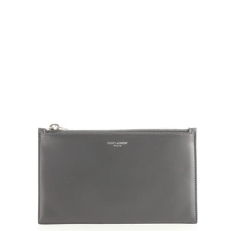 Saint Laurent Zip Pouch Leather Mini