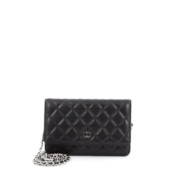 Chanel Wallet on Chain Quilted Lambskin black