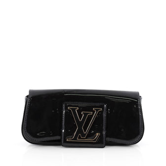 Louis Vuitton Sobe Clutch Patent blue