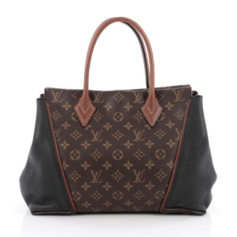 Louis Vuitton W Tote Monogram Canvas and Leather PM Black