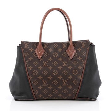 Louis Vuitton W Tote Monogram Canvas and Leather PM Black