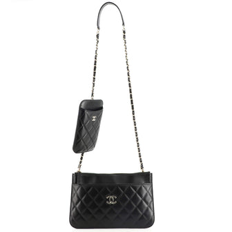 Chanel Bag-in-A-Bag Clutch with Chain Quilted Lambskin