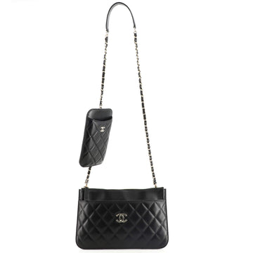 Chanel Bag-in-A-Bag Clutch with Chain Quilted Lambskin