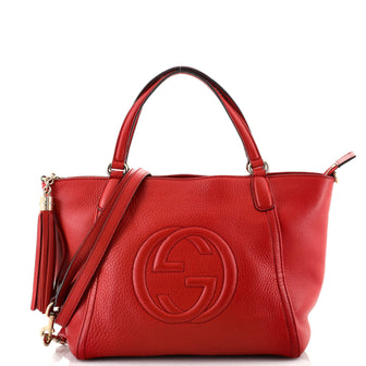 Gucci Soho Convertible Top Handle Bag Leather Small