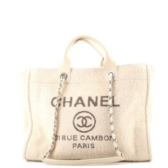 Chanel Deauville Tote Wool Medium