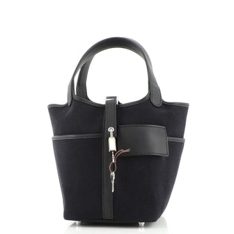 Hermes Cargo Picotin Lock Bag Canvas and Swift PM