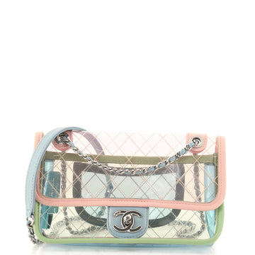 Chanel Coco Splash Flap Bag Quilted PVC With Lambskin Small