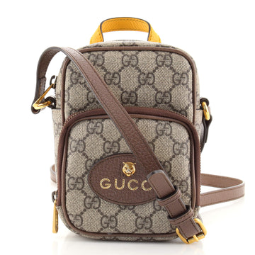 Gucci Neo Vintage Top Handle Crossbody Bag GG Coated Canvas Mini