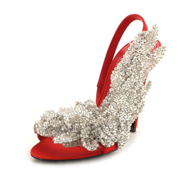 Balenciaga Women's Heels Embellished Satin