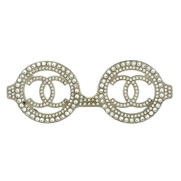 Chanel CC Sunglasses Brooch Metal and Crystals