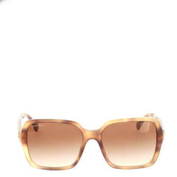 Chanel Logo Square Sunglasses Acetate