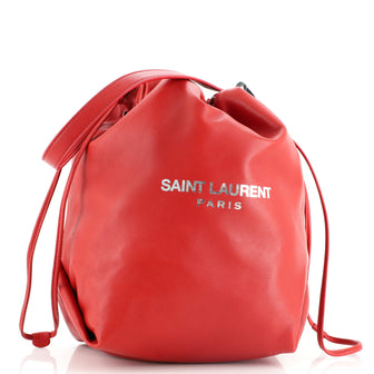 Saint Laurent Teddy Bucket Bag Leather Large