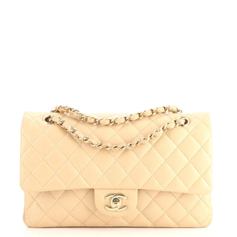 Chanel Classic Double Flap Bag Quilted Caviar Medium