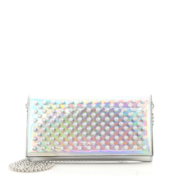 Christian Louboutin Boudoir Chain Wallet Spiked Patent
