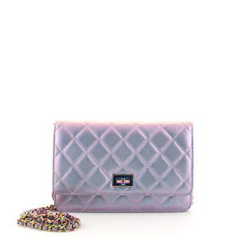 Chanel Reissue 2.55 Wallet on Chain Quilted Iridescent Lambskin