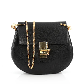 Chloe Drew Crossbody Bag Leather Mini Black