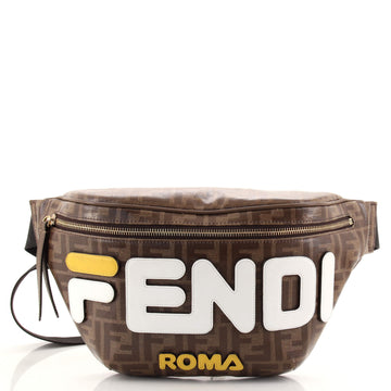 Fendi Mania Logo Waist Bag Zucca Coated Canvas