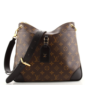 Louis Vuitton Odeon NM Handbag Monogram Canvas with Leather MM