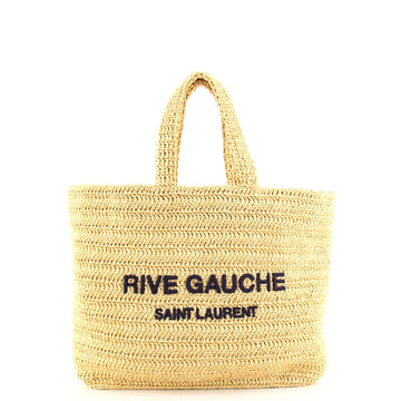 Saint Laurent Rive Gauche Supple Tote Raffia