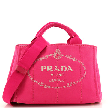 Prada Canapa Convertible Tote Canvas Mini